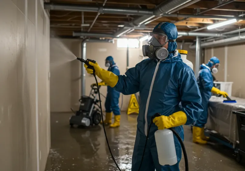 Basement Sanitization and Antimicrobial Treatment process in Lakemont, PA